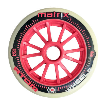 Kółka Atom Wheels Matrix 125mm 86A różowe (6szt)