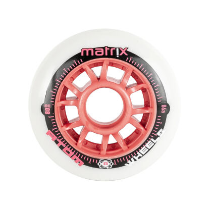Kółka Atom Wheels Matrix 80mm 86A różowe (6szt)