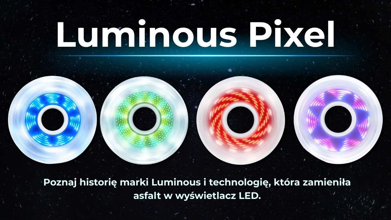Luminous Pixel - Poznaj świecące kółka do rolek z iluzją optyczną