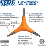Klucz do rolek Sonic Sports Pro Tool pomarańczowy - 3