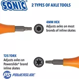 Klucz do rolek Sonic Sports Pro Tool pomarańczowy - 4