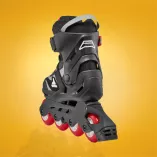 Rolki dziecięce Rollerblade Microblade czarno-czerwone