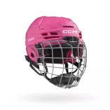Kask hokejowy CCM Tacks 70 Combo Junior różowy
