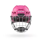 Kask hokejowy CCM Tacks 70 Combo Junior różowy
