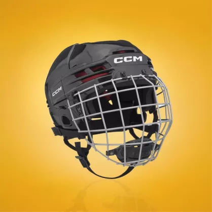 Kask hokejowy CCM Tacks 70 Combo Senior czarny