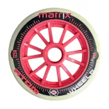 Kółka Atom Wheels Matrix 125mm 86A czerwone (6szt)
