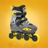 Rolki dziecięce Rollerblade Apex szaro-żółte