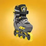 Rolki dziecięce Rollerblade Apex szaro-żółte