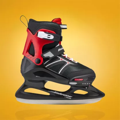 Łyżwy dziecięce regulowane Bladerunner Micro XT Ice czarno-czerwone