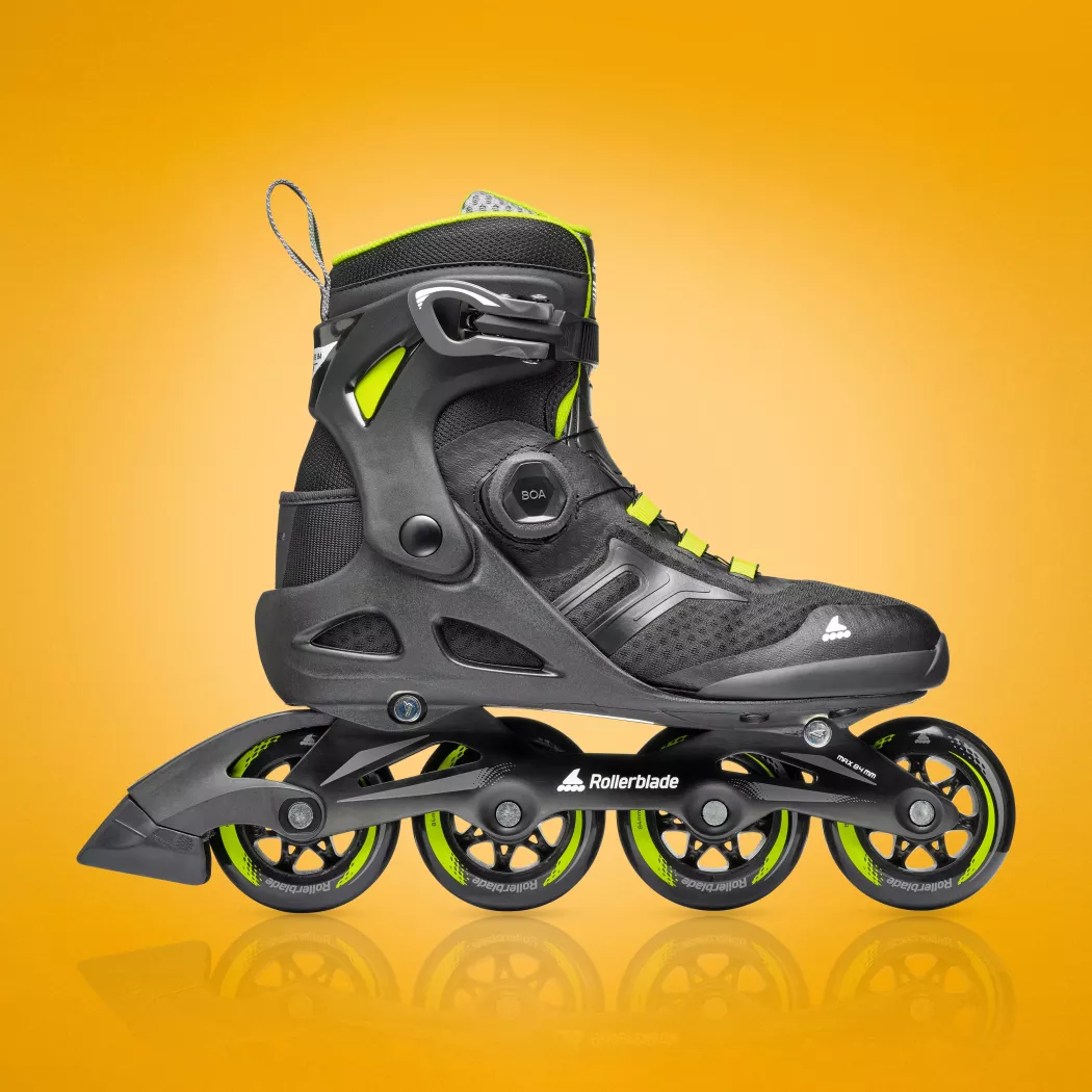 Rolki Rollerblade Macroblade 84 Boa czarno-limonkowe