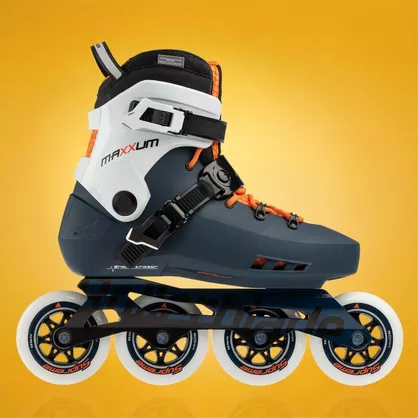 Rolki Rollerblade Maxxum Edge 90 pomarańczowo-granatowe