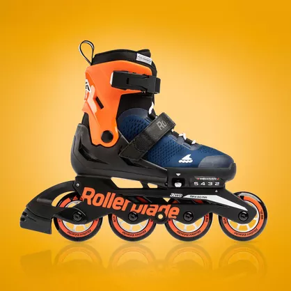 Rolki Rollerblade Microblade granatowo-pomarańczowe
