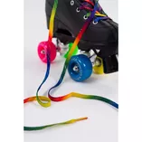 Sznurówki do wrotek Rio Roller tęczowe 155cm - 5