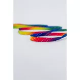 Sznurówki do wrotek Rio Roller tęczowe 155cm - 2