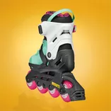 Rolki dziecięce Rollerblade Microblade XT czarno-miętowo-różowe