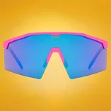 Okulary przeciwsłoneczne UVEX Flowline Pink Matt / Mirror Blue