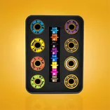 Łożyska stalowe złote Stelior do rolek (16 szt.)