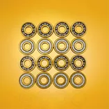 Łożyska stalowe złote Stelior do rolek (16 szt.)