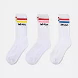Skarpetki Impala Stripe Sock białe (3 pak)