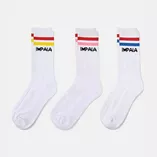 Skarpetki Impala Stripe Sock białe (3 pak)