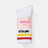 Skarpetki Impala Stripe Sock białe (3 pak)