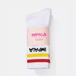 Skarpetki Impala Stripe Sock białe (3 pak)