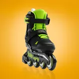 Rolki Rollerblade Microblade czarno-zielone - 2