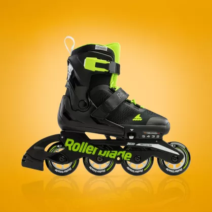 Rolki Rollerblade Microblade czarno-zielone