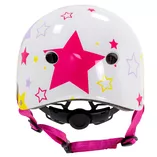 Kask dziecięcy SFR biały gwiazdy