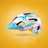 Kask dziecięcy Lazer Lil Gekko biały dinozaury