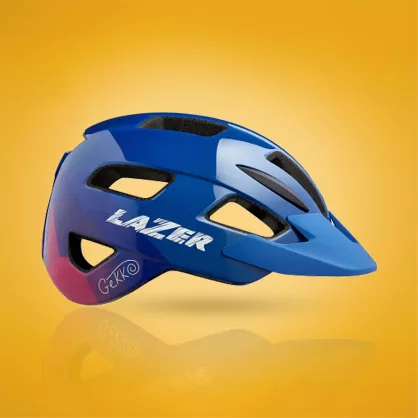 Kask dziecięcy Lazer Gekko niebiesko-różowy
