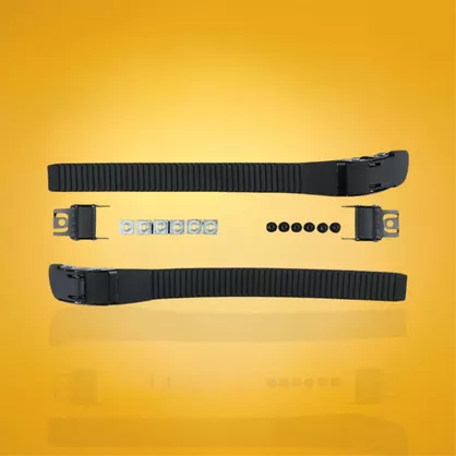 Klamry górne do rolek FR Spin Buckle Set czarne