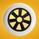 Kółka do rolek Rollerblade Hydrogen 125mm/85a white (6 szt.)