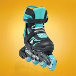 Rolki dziecięce Rollerblade Microblade czarno-turkusowe