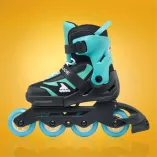 Rolki dziecięce Rollerblade Microblade czarno-turkusowe