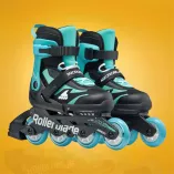 Rolki dziecięce Rollerblade Microblade czarno-turkusowe