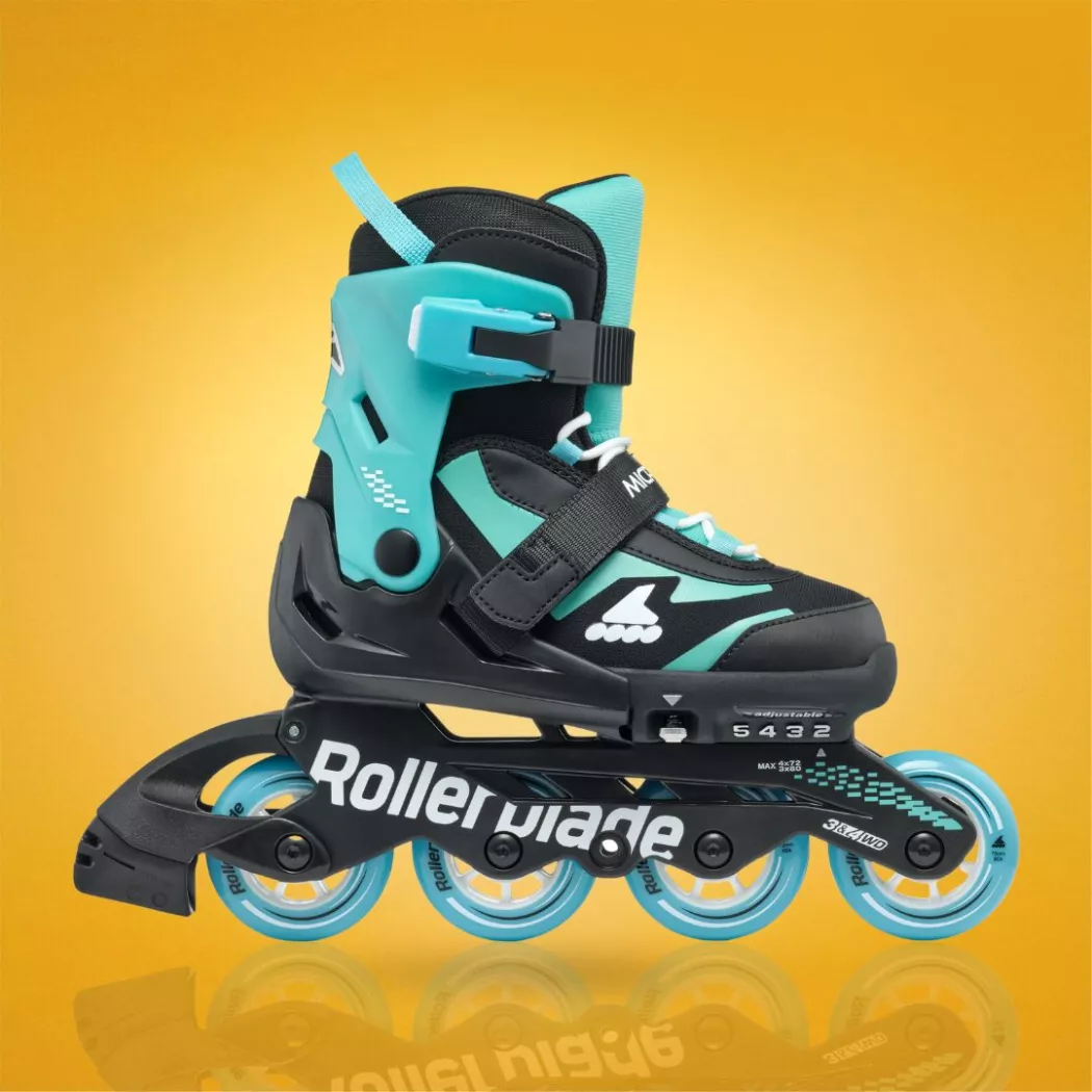 Rolki dziecięce Rollerblade Microblade turkusowo-czarne