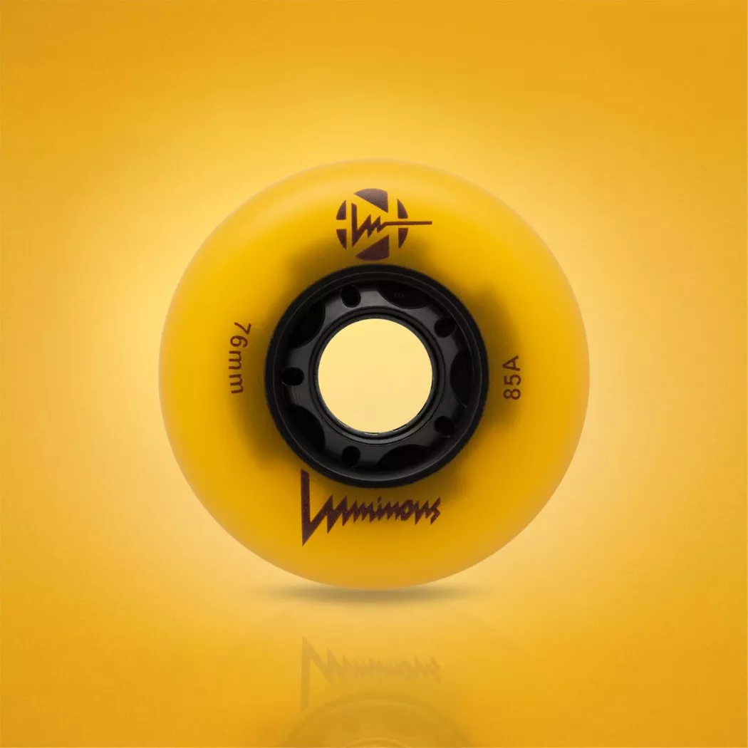 Świecące kółka Luminous LED 76mm/85a żółte sunray glow (4szt.)