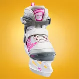 Łyżwy dziecięce regulowane Bladerunner Micro Ice G biało-różowe
