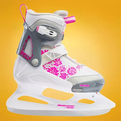 Łyżwy dziecięce regulowane Bladerunner Micro Ice G biało-różowe