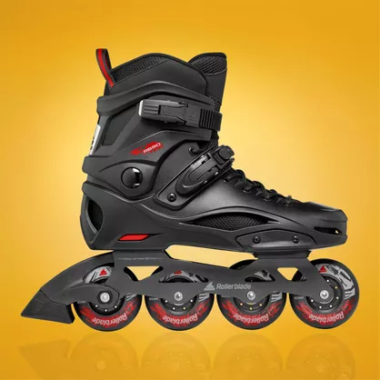Wypożycz rolki Rollerblade RB 80 czarno-czerwone