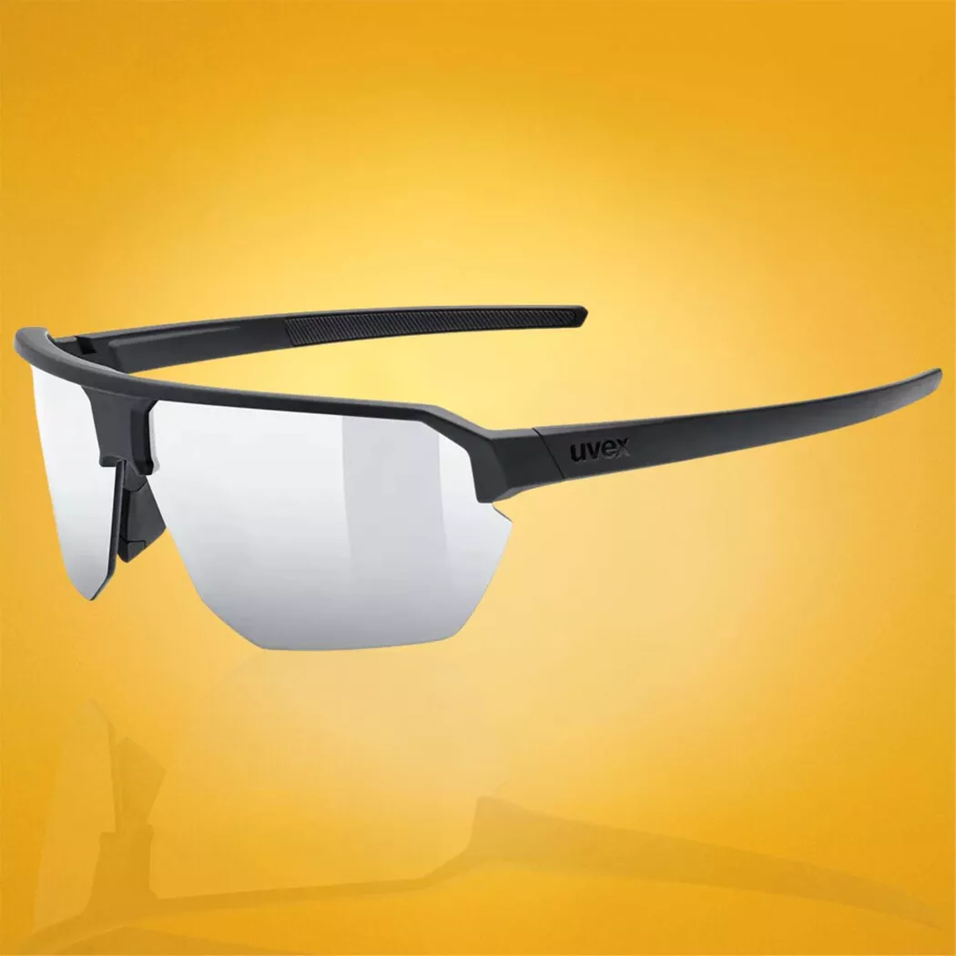 Okulary przeciwsłoneczne UVEX Vectiv set Black Matt / Mirror Silver