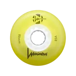 Świecące kółka do rolek Luminous Led 80mm 85A żółte (4szt)