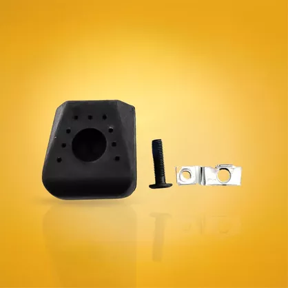 Guma do hamulca FR ze śrubami czarna