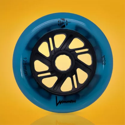 Kółka świecące Luminous LED 125 mm / 85A niebieskie (3 szt.)