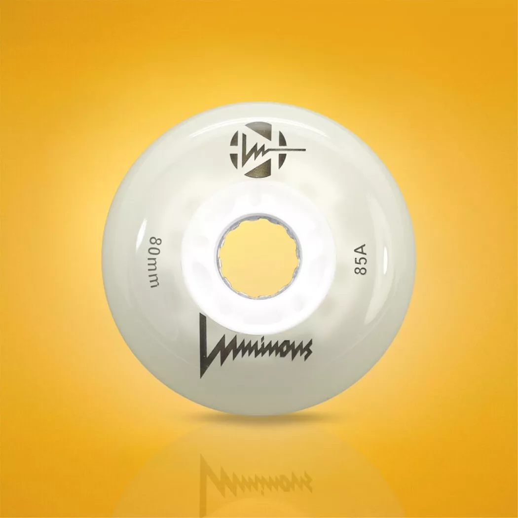 Świecące kółka Luminous LED 80mm/85a fluorescencyjne białe (4szt.)