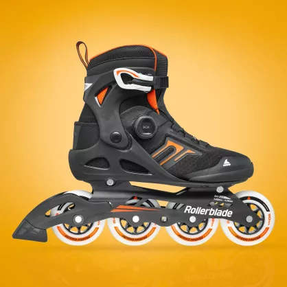 Rolki Rollerblade Macroblade 90 Boa czarno-pomarańczowe