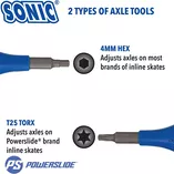 Klucz do rolek Sonic Sports Pro Tool niebieski - 4