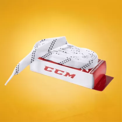 Sznurówki CCM Proline szerokie białe