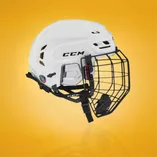 Kask hokejowy CCM Tacks 310 Combo SR biały